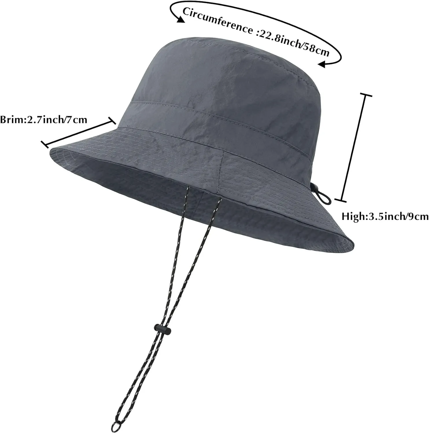 Durio Waterproof Bucket Hats for Woman UPF 50  Sun Hat UV Protection Packable Rain Hats for Women Lightweight Hiking Hat