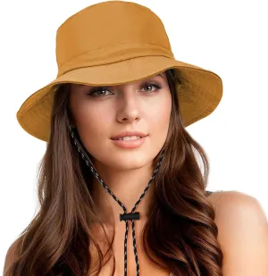 Durio Waterproof Bucket Hats for Woman UPF 50  Sun Hat UV Protection Packable Rain Hats for Women Lightweight Hiking Hat