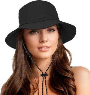 Durio Waterproof Bucket Hats for Woman UPF 50  Sun Hat UV Protection Packable Rain Hats for Women Lightweight Hiking Hat