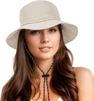 Durio Waterproof Bucket Hats for Woman UPF 50  Sun Hat UV Protection Packable Rain Hats for Women Lightweight Hiking Hat