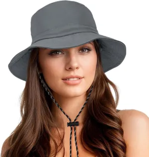 Durio Waterproof Bucket Hats for Woman UPF 50  Sun Hat UV Protection Packable Rain Hats for Women Lightweight Hiking Hat