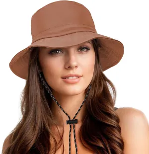 Durio Waterproof Bucket Hats for Woman UPF 50  Sun Hat UV Protection Packable Rain Hats for Women Lightweight Hiking Hat