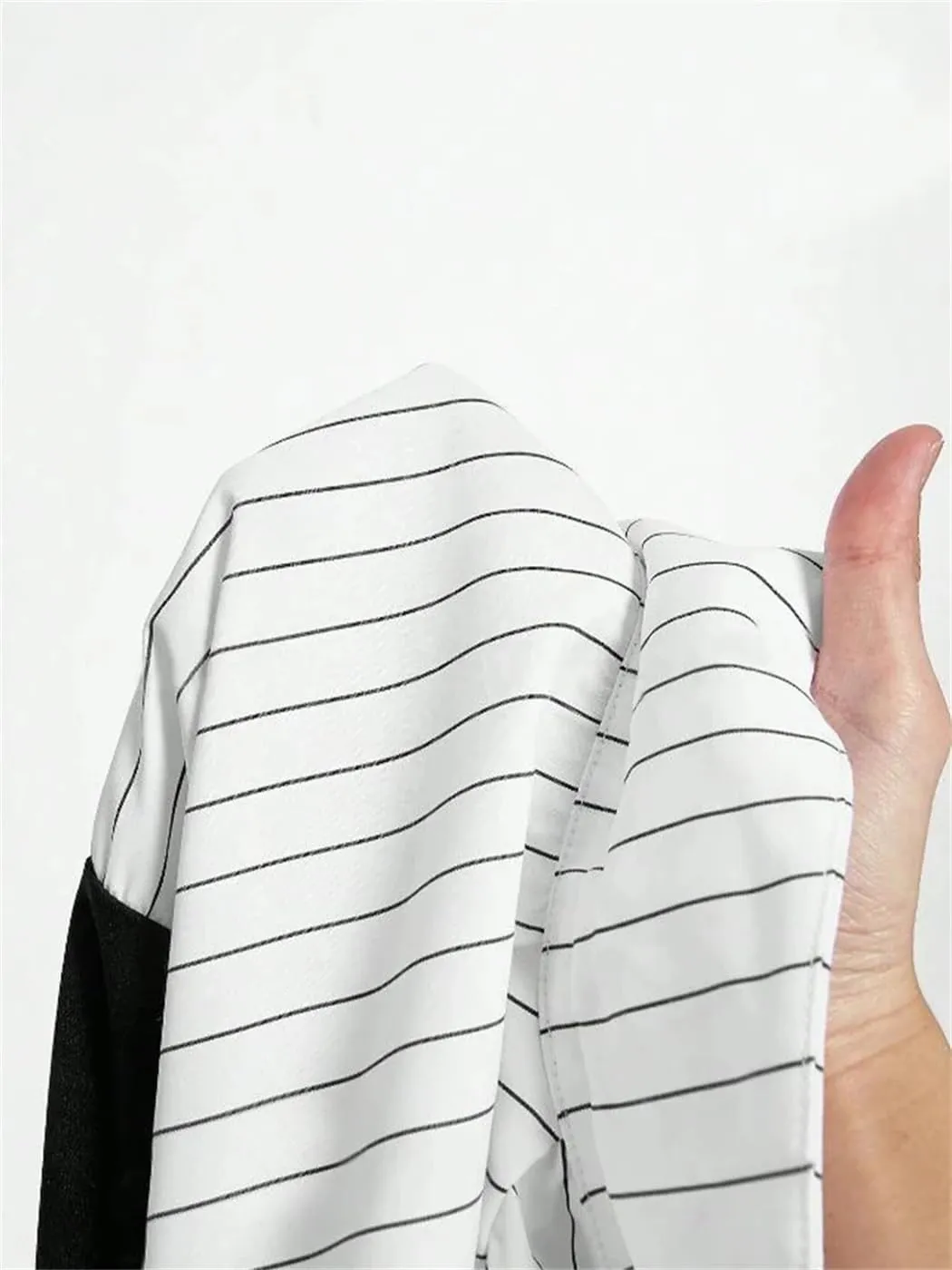 Dvbfufv Women's Fashion Trendy Striped Spliced Lapel Shirt Elegant Style Business Casual Office Blouse