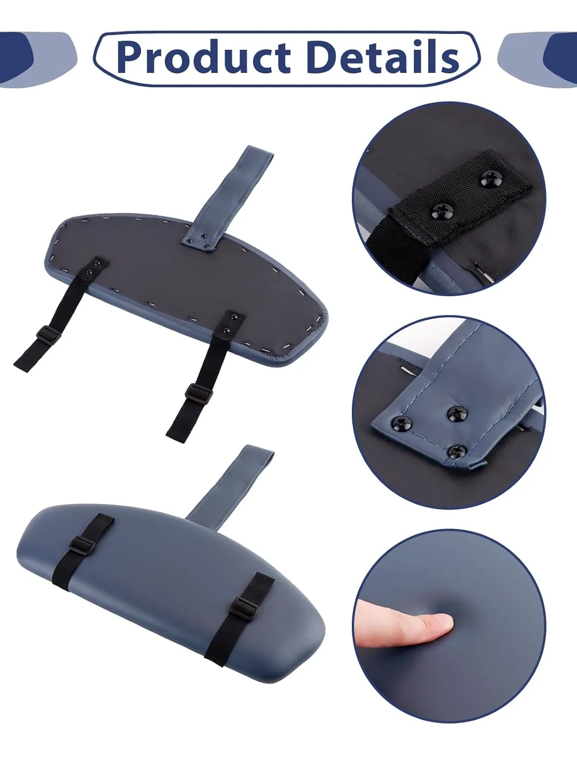 EBANKU Soft Sponge Arm Rest for Massage Table, Hanging Arm Rest Sling Board Hanging Arm Rest Shelf Armrest Support for Massage Table SPA Beauty Salon Bed-Grey