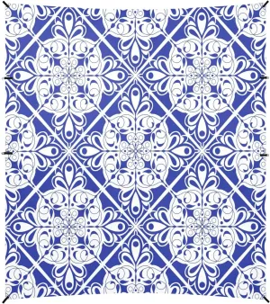 Elegant Blue and White Floral Beach Tent Camping Sun Shelters Portable Outdoor Canopy Sun Shade for Camping Trips Fishing Backyard Fun or Picnics Easy Setup with Carrying Bag