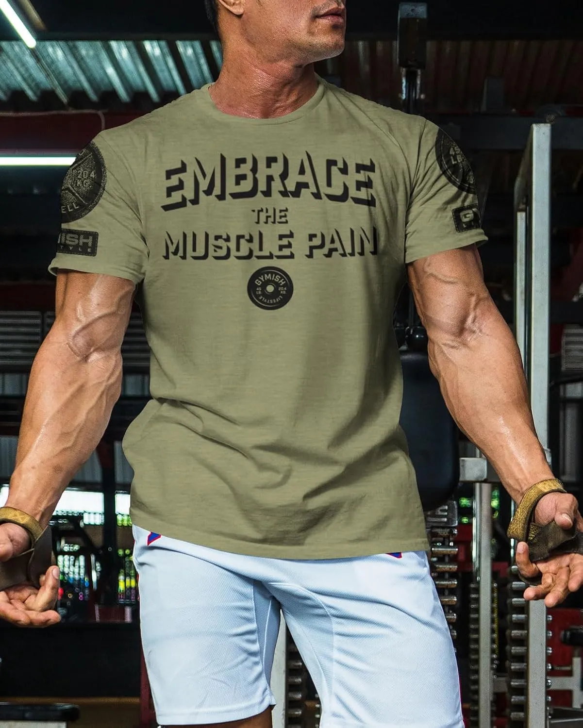 Embrace Muscle Pain Gym Shirt, Work Out Gym Tshirts for Men