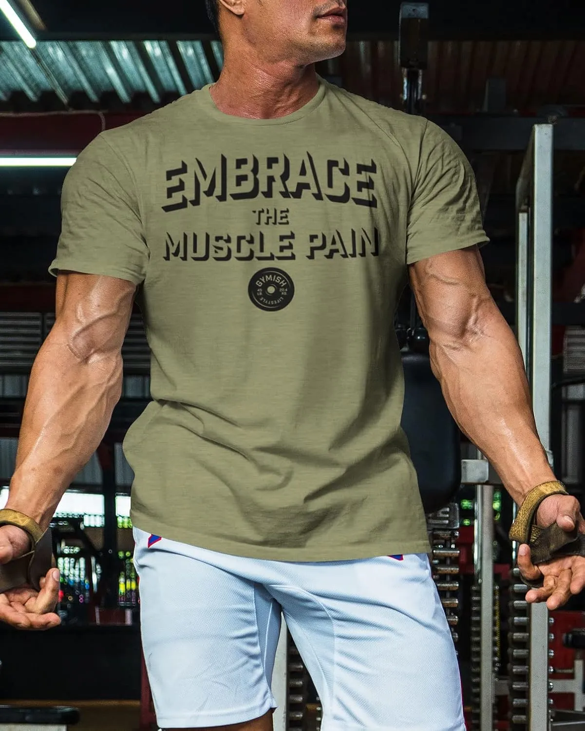 Embrace Muscle Pain Gym Shirt, Work Out Gym Tshirts for Men