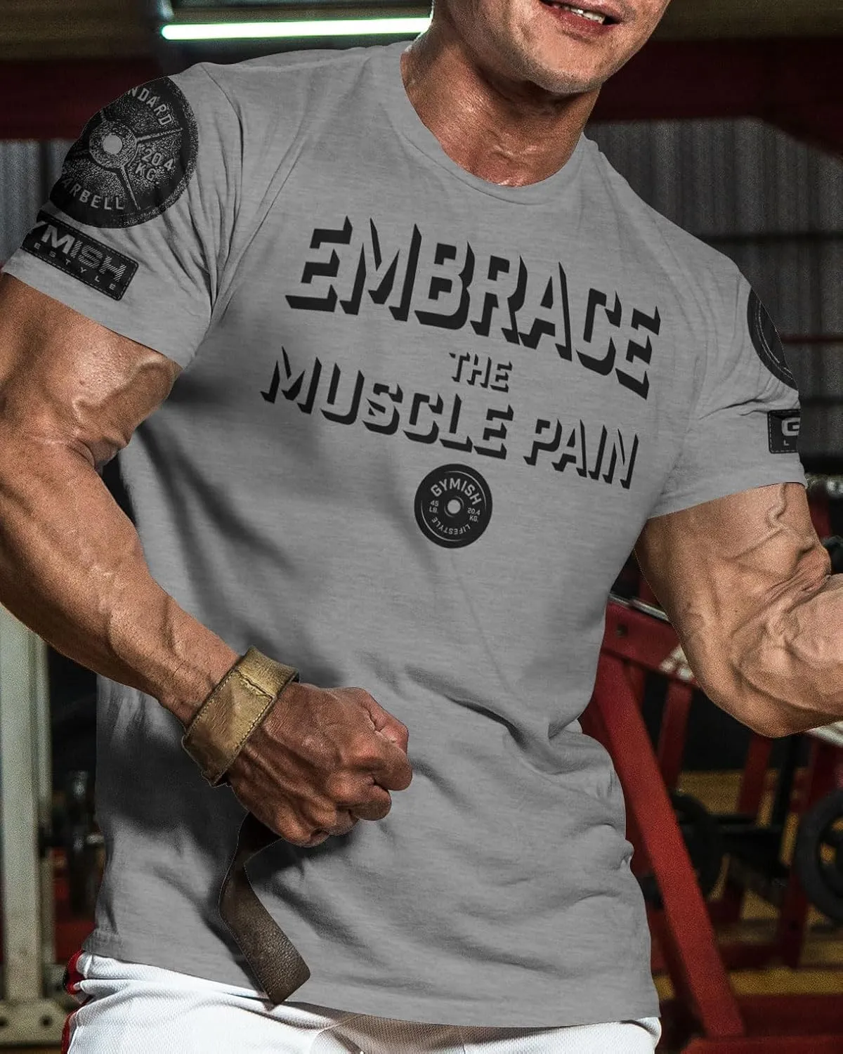 Embrace Muscle Pain Gym Shirt, Work Out Gym Tshirts for Men