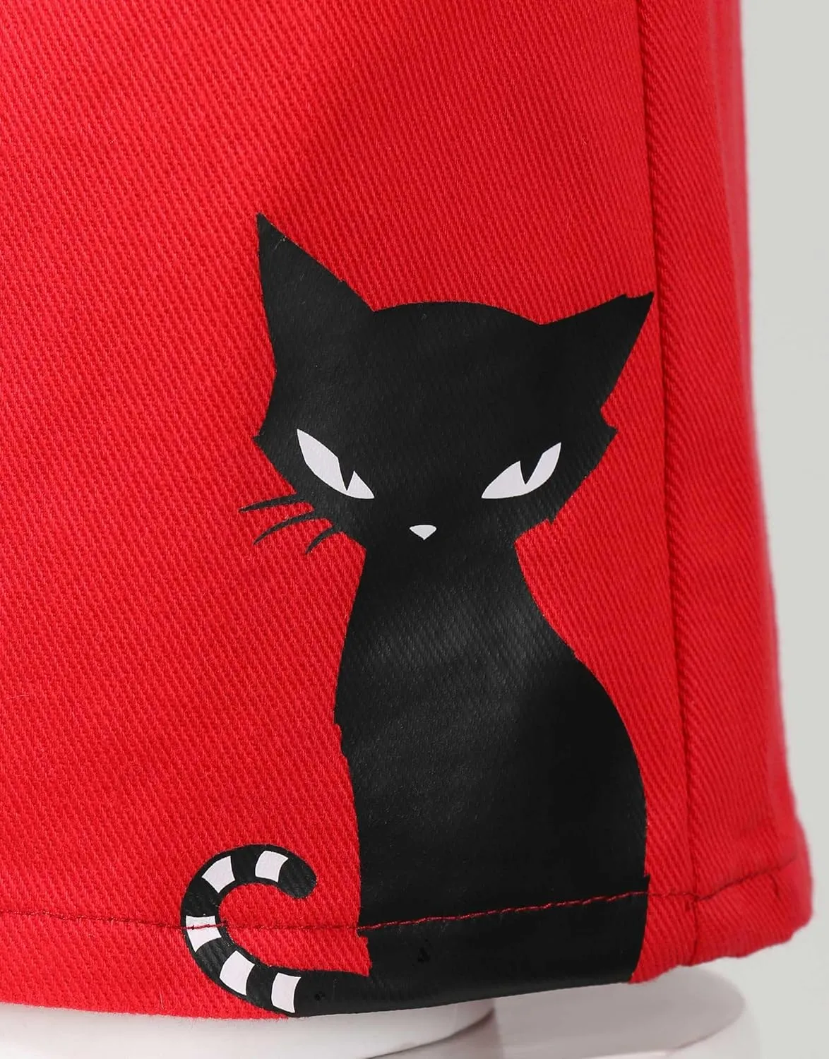 Emily the Strange Women's Mini Skirt Y2K Casual A-line Skirt Women Cat NeeChee Printed Skirt