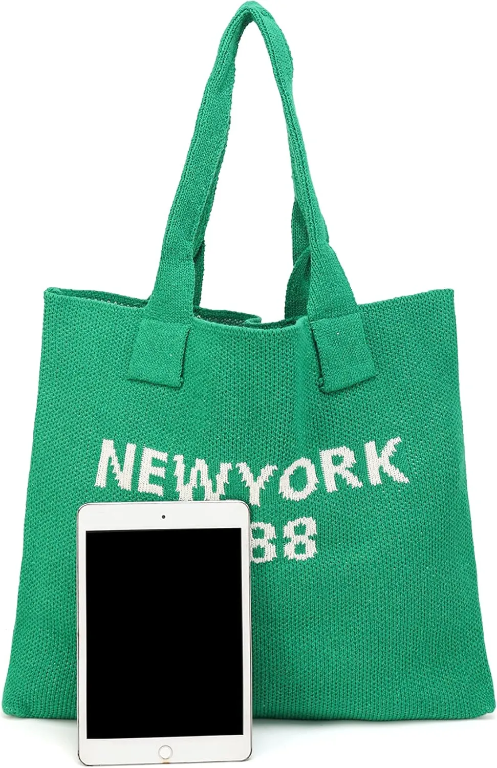 ENBEI Women's tote bags aesthetic Shoulder Handbags Hand crocheted Bags large Shoulder Shopping Bag large satchel cute Bag