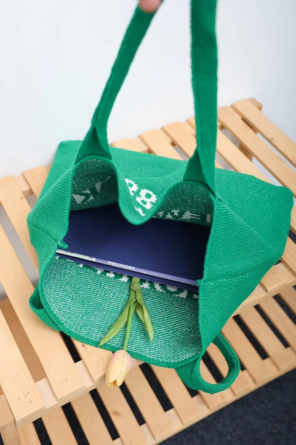 ENBEI Women's tote bags aesthetic Shoulder Handbags Hand crocheted Bags large Shoulder Shopping Bag large satchel cute Bag