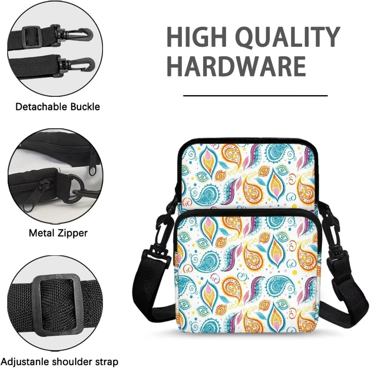 Everywhere Fanny Pack Purse Crossbody Bags Trendy with Extended Strap Fashion Sling Purse Shoulder Bag Gifts for Teenage Girls Women Men, Cashew Flower