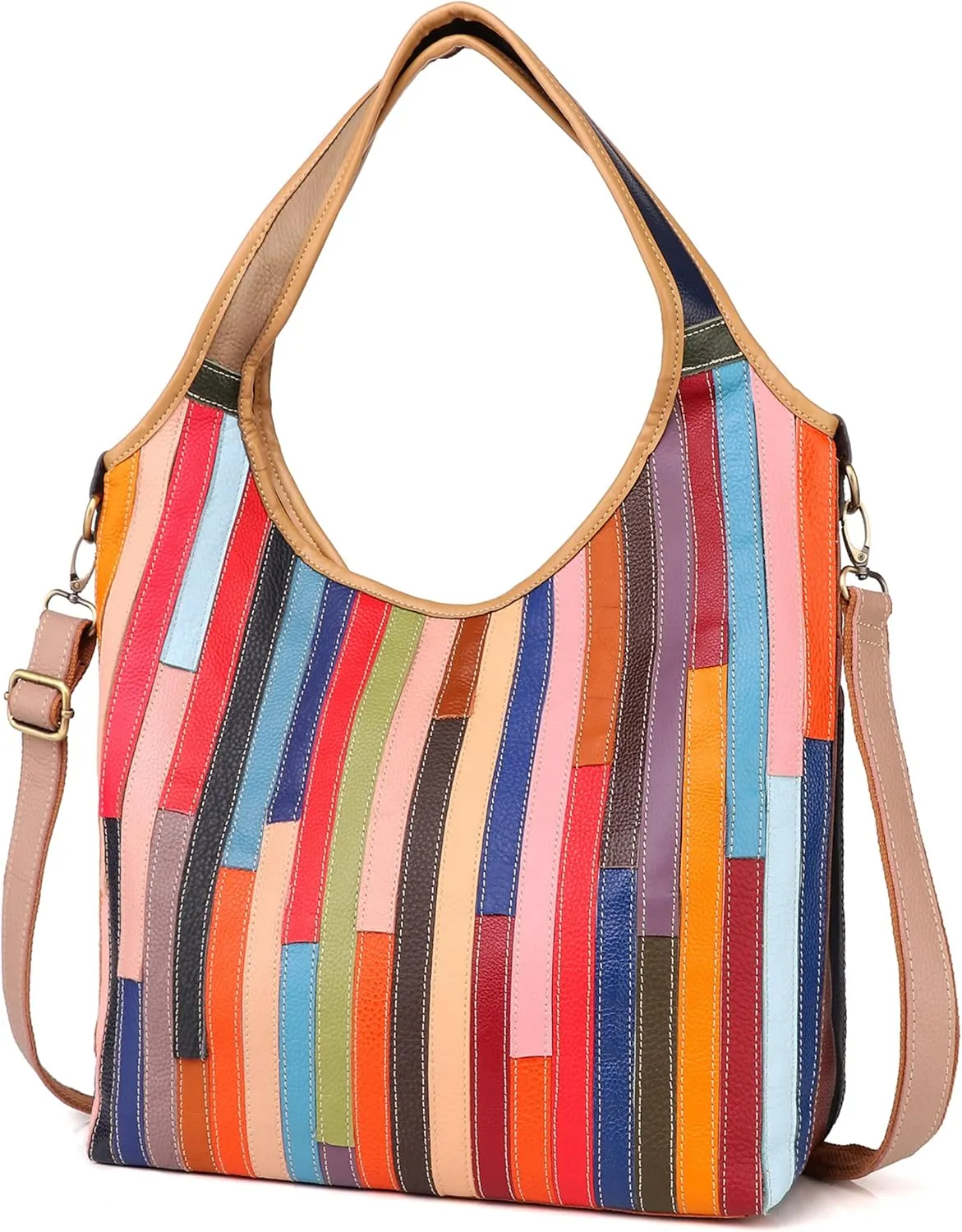 Eysee handbag women leather with large capacity, stylish shoulder bag, shopper Hobo bag women