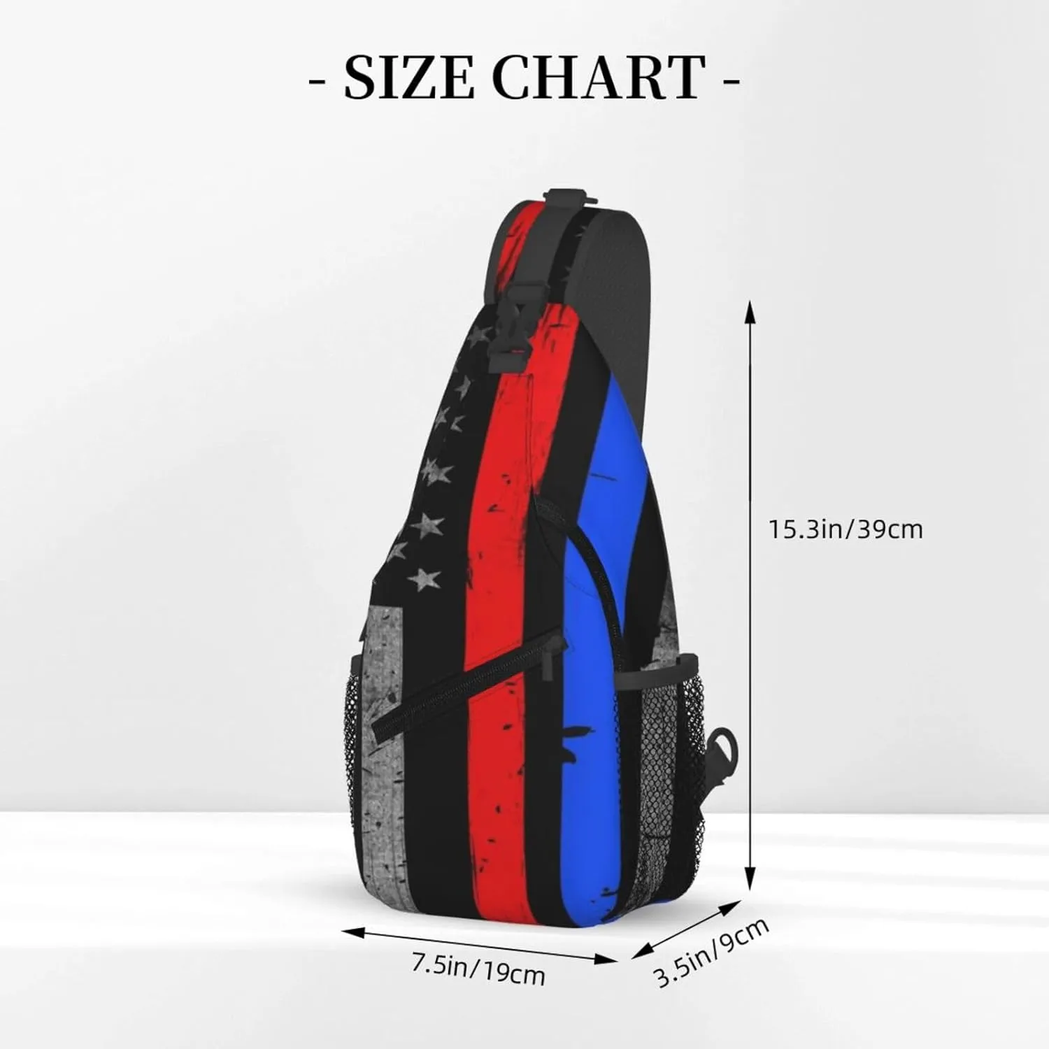 Faith Family Freedom Christian Vintage Usa Flag Sling Bag Chest Bags Casual Crossbody Bag Travel Shoulder Backpack