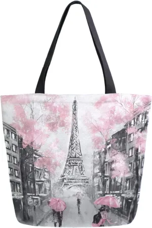 Fashion Beautiful Printed Pattern Extra Large Shoulder Tote Bag for Beach Travel Weekender Gym Grocery Shopping