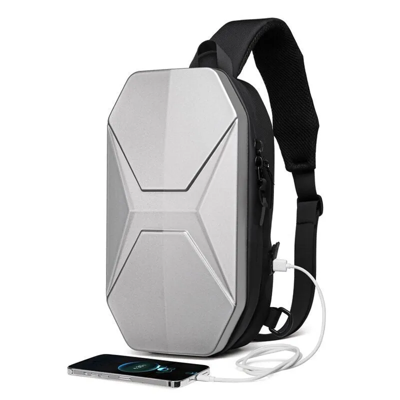 Fashion New Men's Hard Shell Tide Men's Messenger Bags