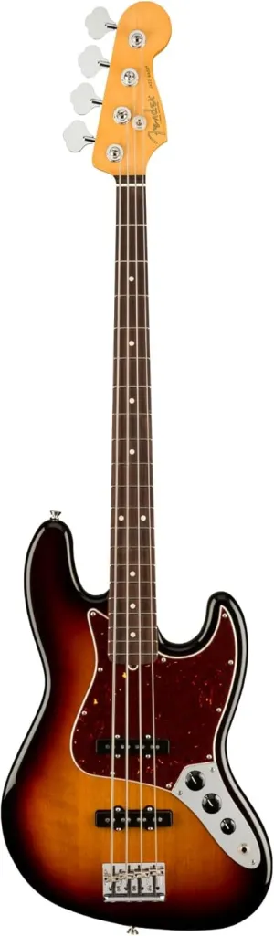 Fender American Professional II Jazz Bass, 3-Color Sunburst, Rosewood Fingerboard