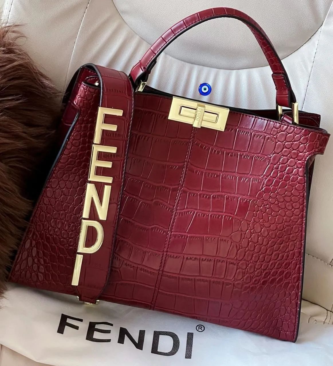 FENDI PEEKABOO BOOK TOTE  HIGHEND QUALITY
