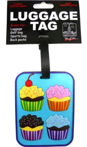 Fifth Avenue Manufacturers Large Heavy Duty Vulcanized Rubber Multi Color Name Tag Cupcakes
