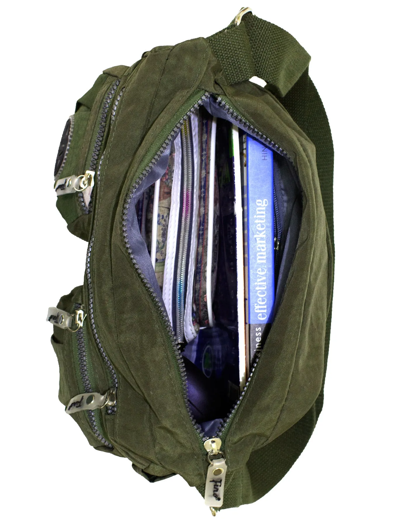 Fino SK-7740 Waterproof Ultra-Light crinkle Nylon Shoulder Bag