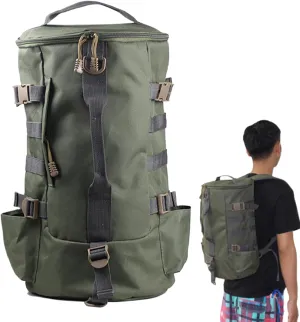 Fishing Backpack | 10.24x17.72 inches Oxford Cloth Fishing Gear Bag with Rod Holders | Bait Reel Gear Accessories, Organizer Pack for Mountain Trekking Lake Short Camping Trips