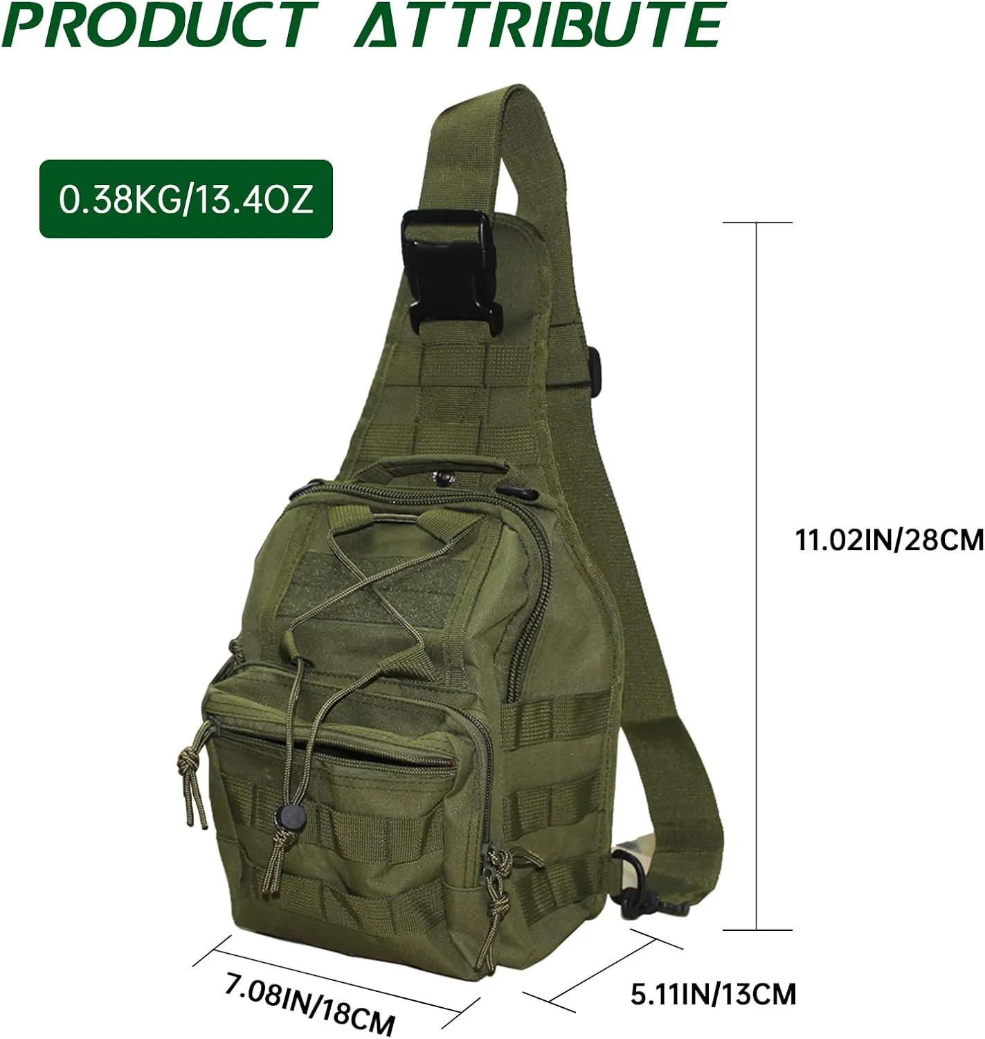 Fishing Backpack - Sling Bag with Rod Holder - Fly Fishing Tackle Bag - Gifts for Men and Women