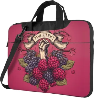 Fists and fruits of victory portable single-shoulder laptop bag, a must-have for multifunctional business travel, made of Oxford cloth, stylish shockproof design, size is 13 in