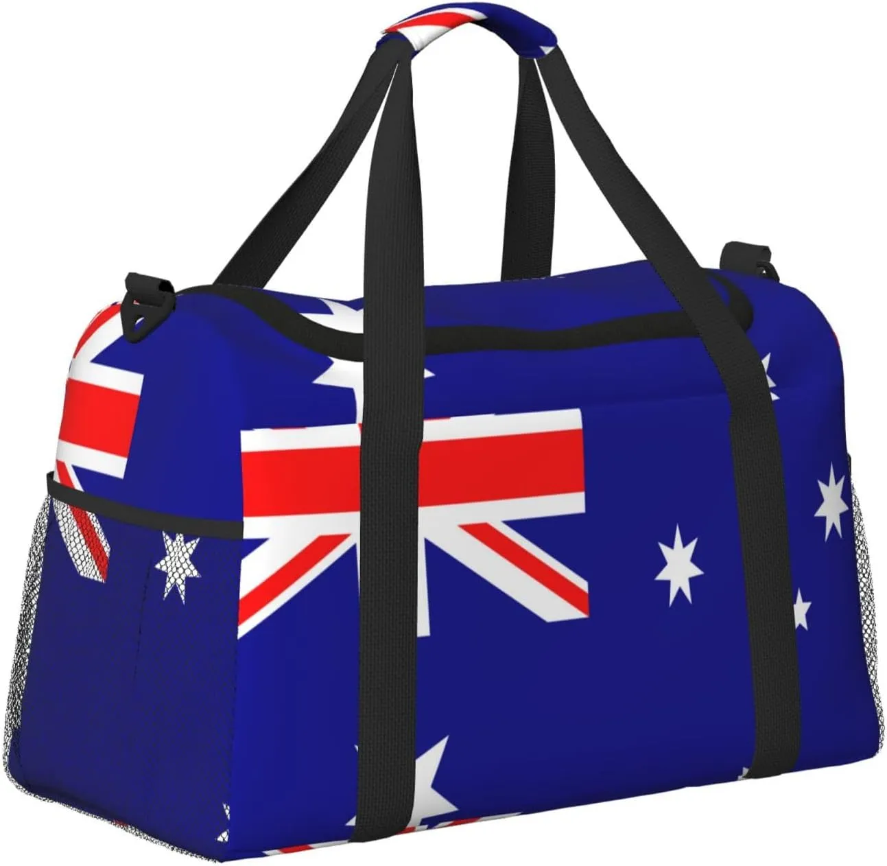 Flag Of Australia Travel Duffel Bag Large Foldable Waterproof Overnight Bag For Beach Swim Bags Pool Sports Gym