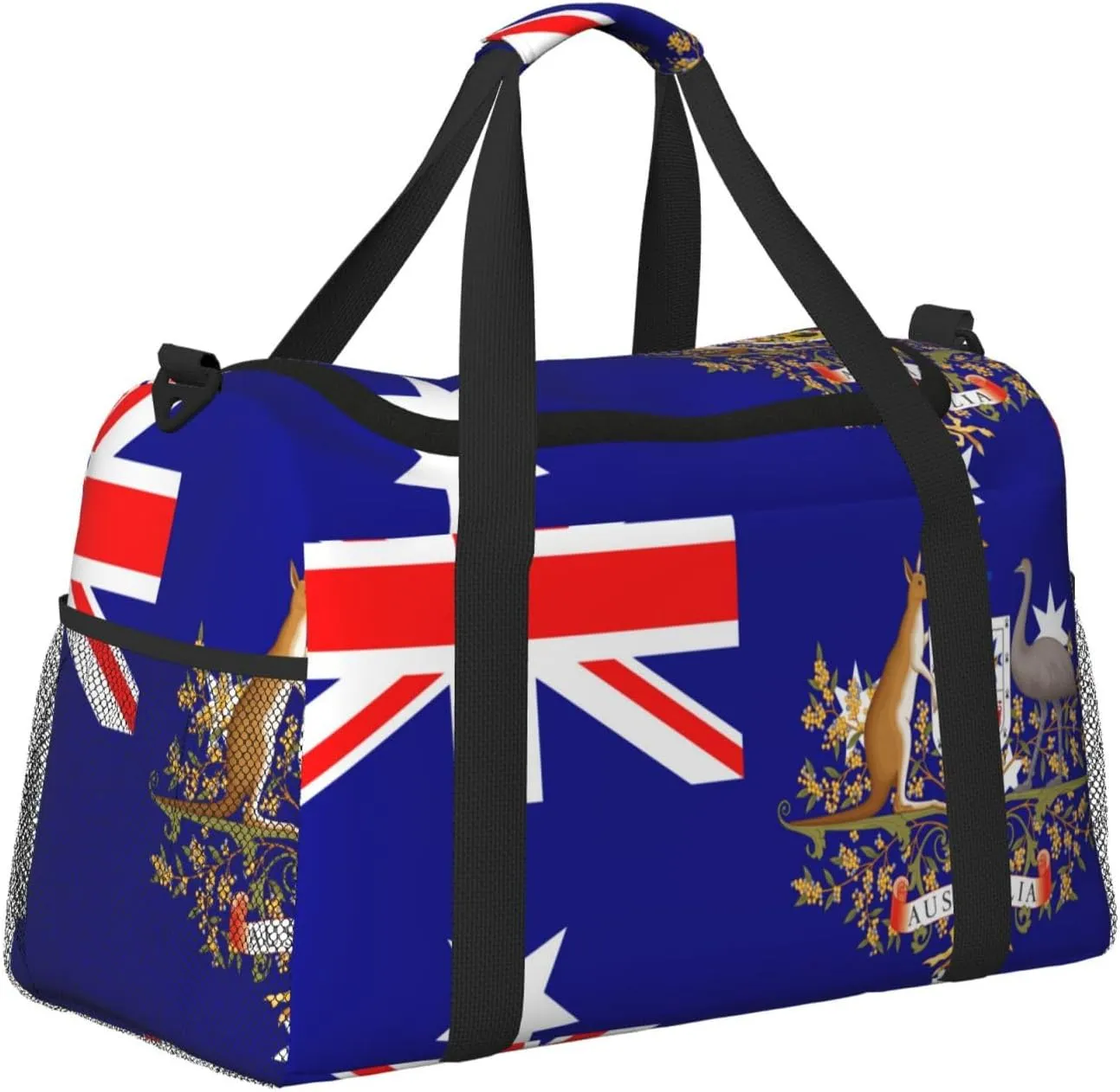 Flag Of Australia Travel Duffel Bag Large Foldable Waterproof Overnight Bag For Beach Swim Bags Pool Sports Gym