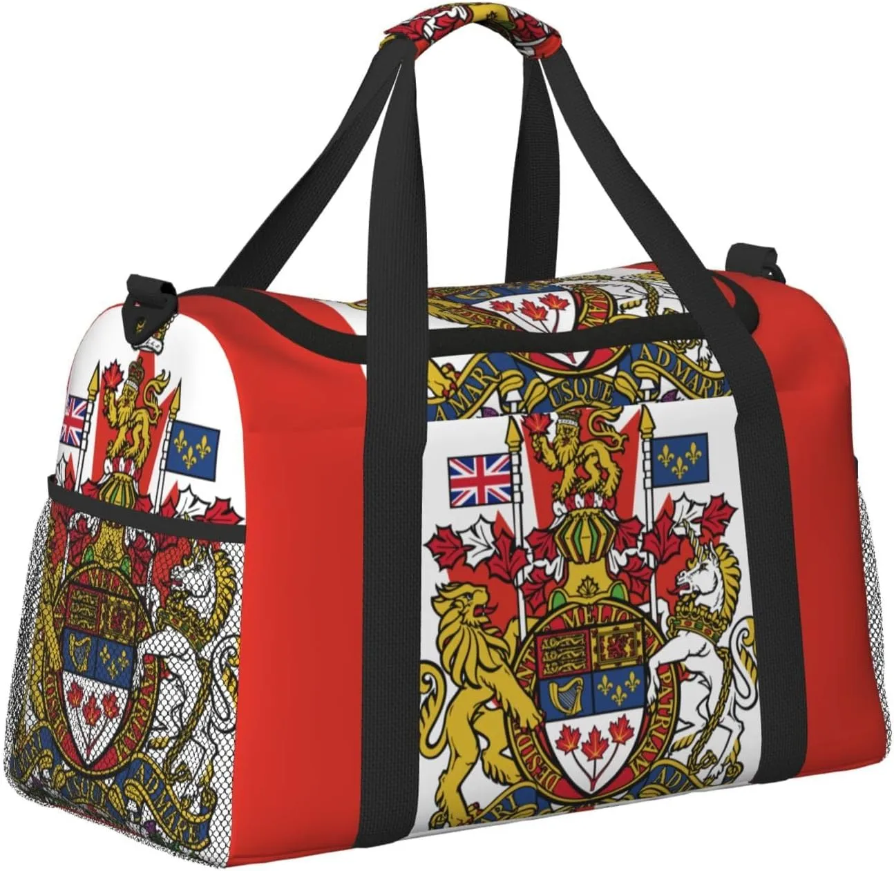 Flag Of Canada Travel Duffel Bag Large Foldable Waterproof Overnight Bag For Beach Swim Bags Pool Sports Gym