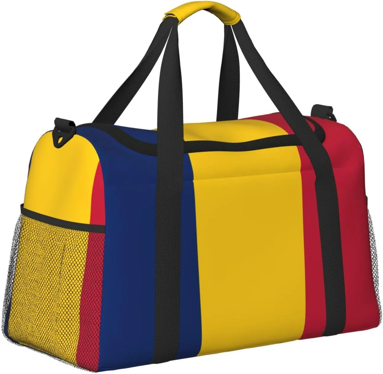 Flag Of Chad Travel Duffel Bag Large Foldable Waterproof Overnight Bag For Beach Swim Bags Pool Sports Gym