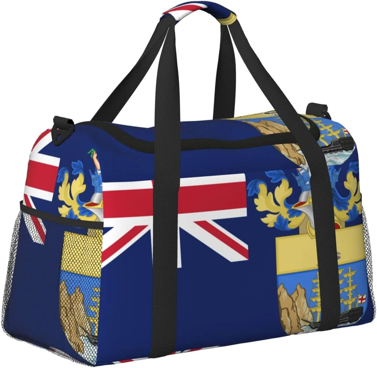 Flag Of Saint Helena Travel Duffel Bag Large Foldable Waterproof Overnight Bag For Beach Swim Bags Pool Sports Gym
