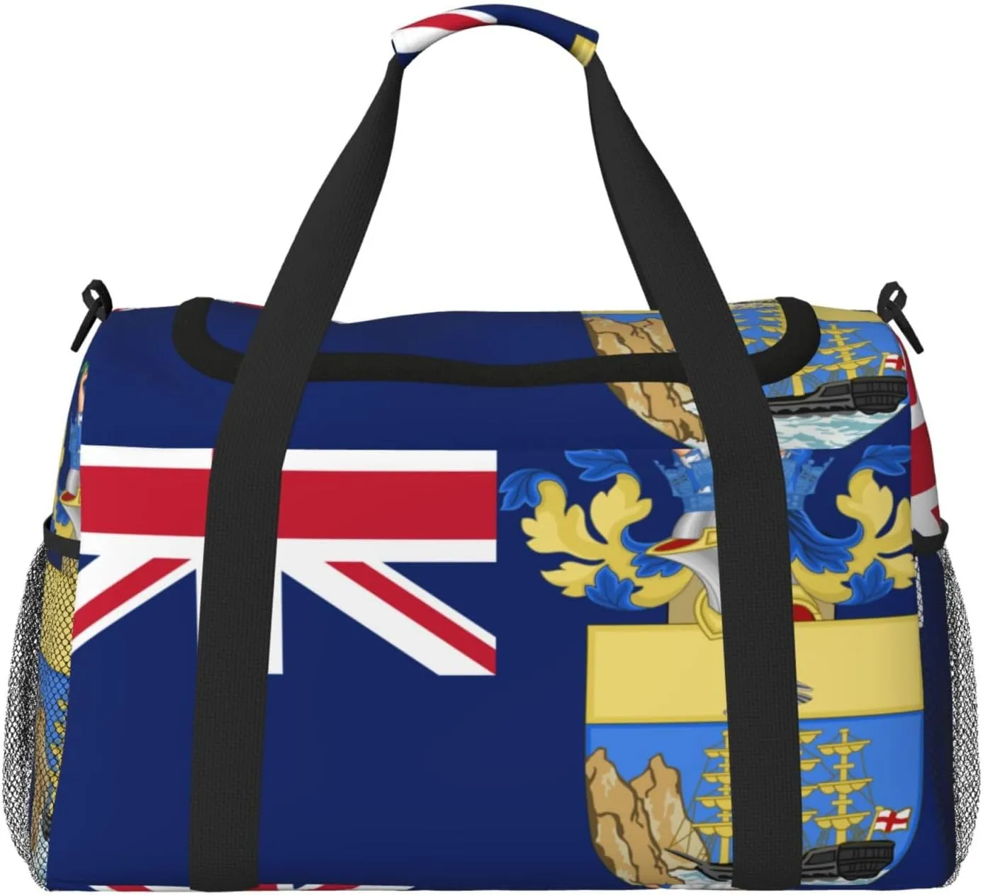 Flag Of Saint Helena Travel Duffel Bag Large Foldable Waterproof Overnight Bag For Beach Swim Bags Pool Sports Gym