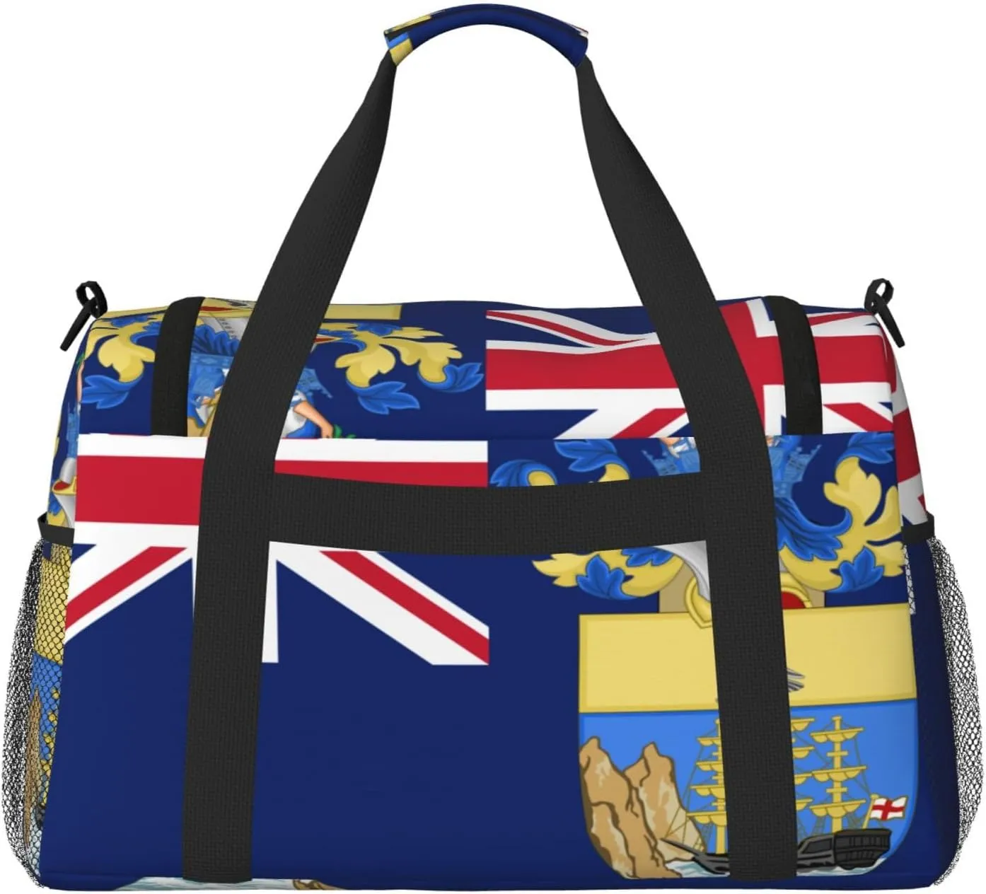 Flag Of Saint Helena Travel Duffel Bag Large Foldable Waterproof Overnight Bag For Beach Swim Bags Pool Sports Gym