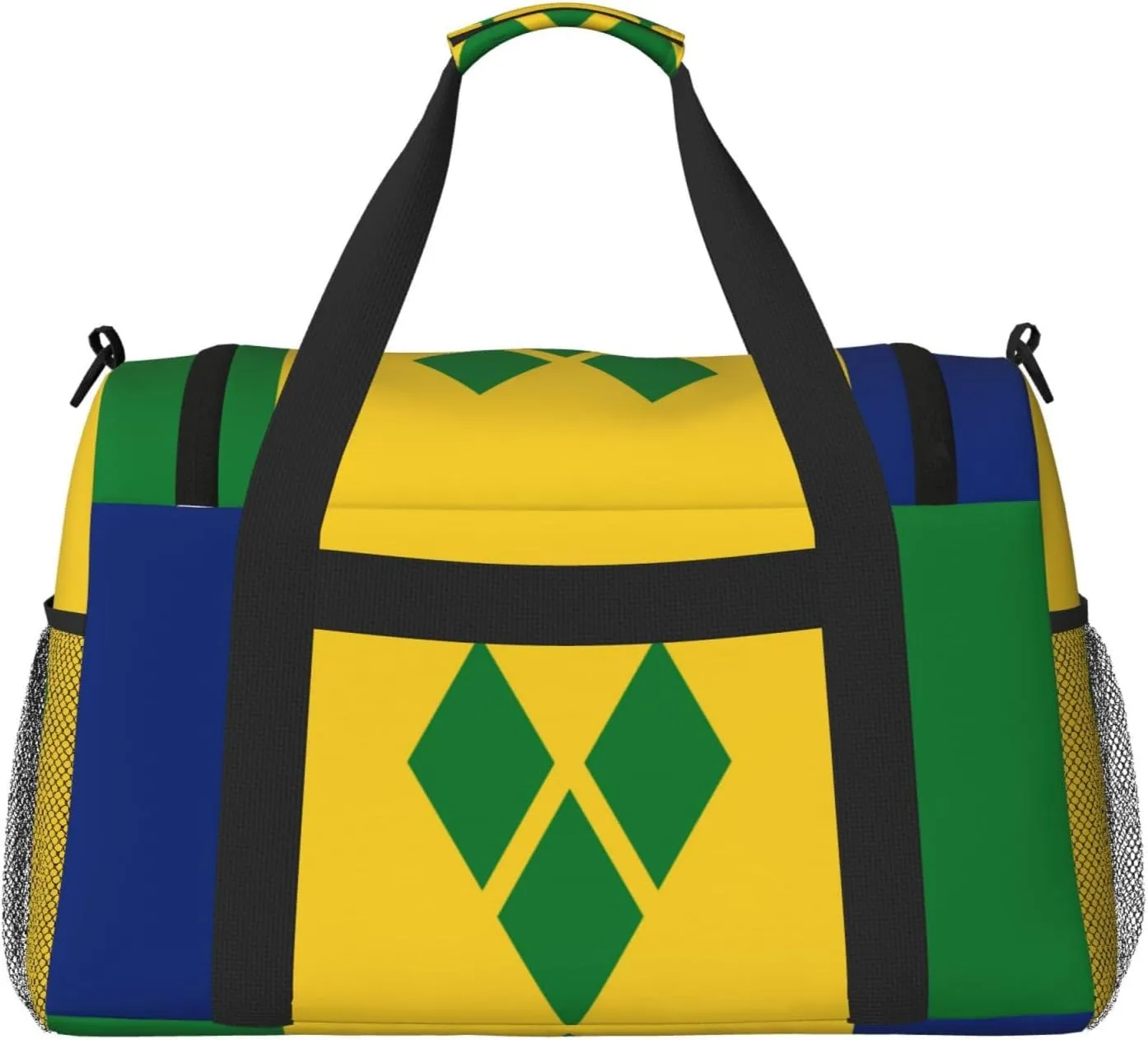Flag Of Saint Vincent Travel Duffel Bag Large Foldable Waterproof Overnight Bag For Beach Swim Bags Pool Sports Gym