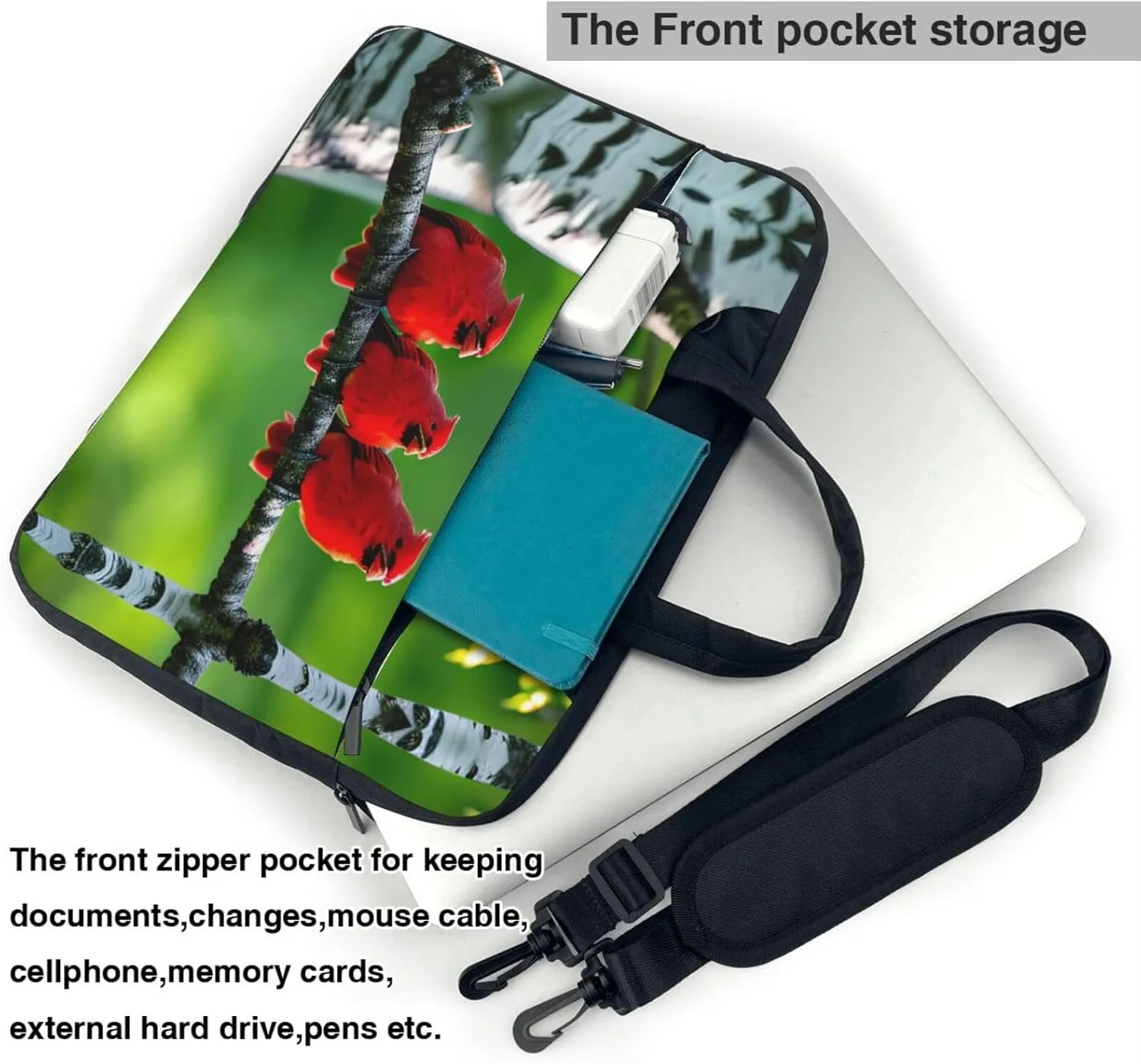 Flowers Colorful Butterfly 1 Stylish And Lightweight Laptop Messenger Bag,Handbag,Briefcase,Perfect For Business Travel