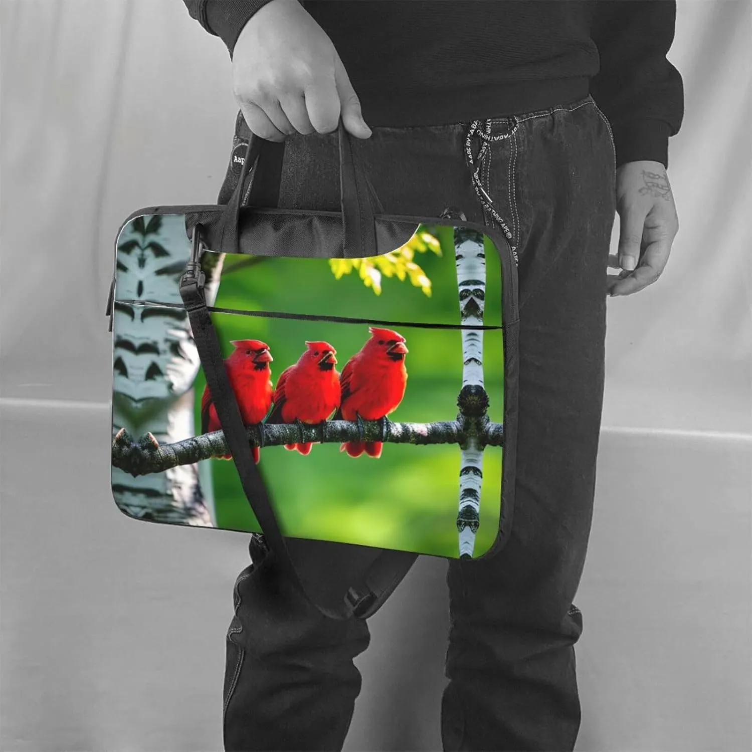 Flowers Colorful Butterfly 1 Stylish And Lightweight Laptop Messenger Bag,Handbag,Briefcase,Perfect For Business Travel