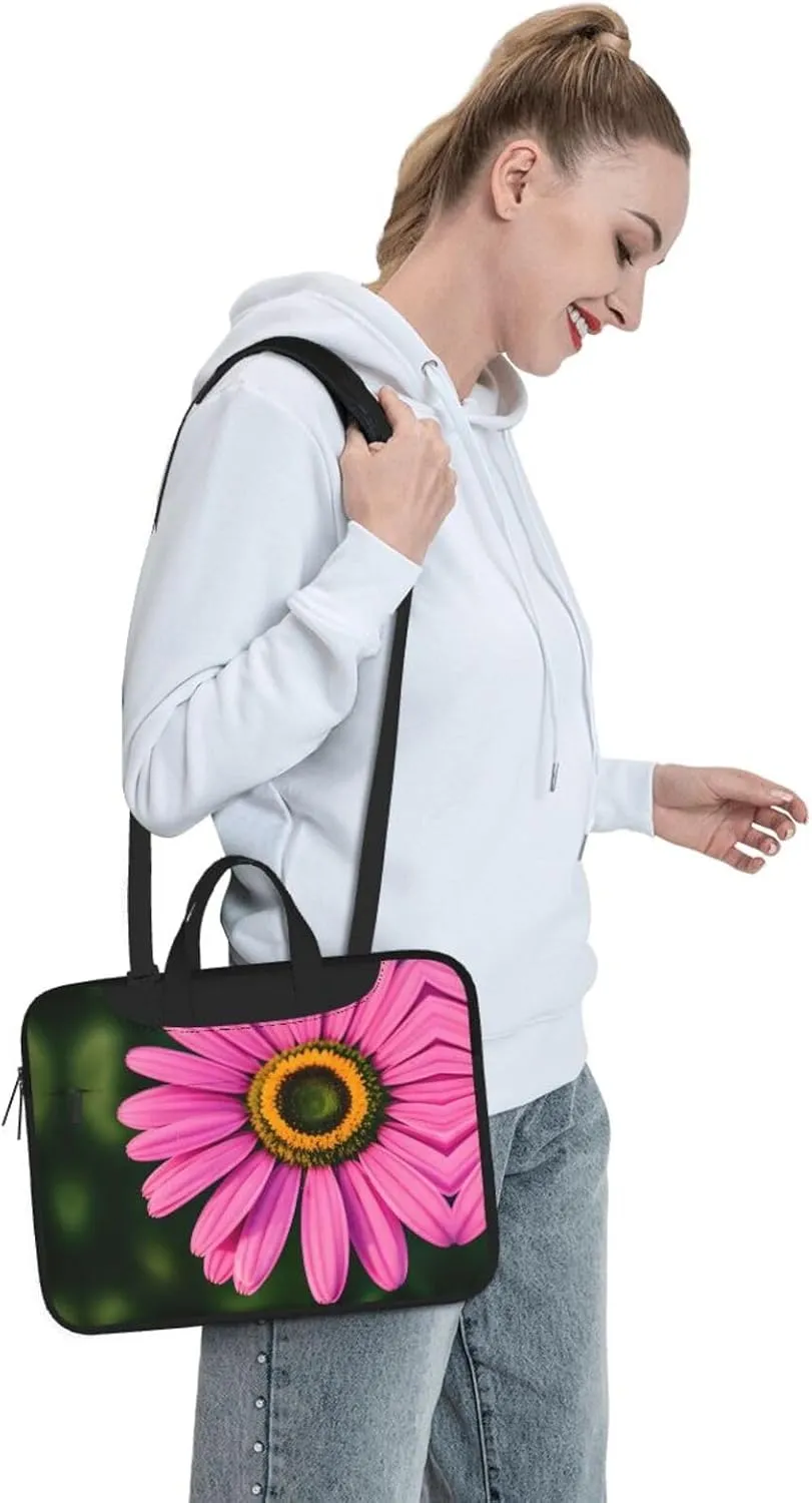 Flowers Colorful Butterfly 1 Stylish And Lightweight Laptop Messenger Bag,Handbag,Briefcase,Perfect For Business Travel