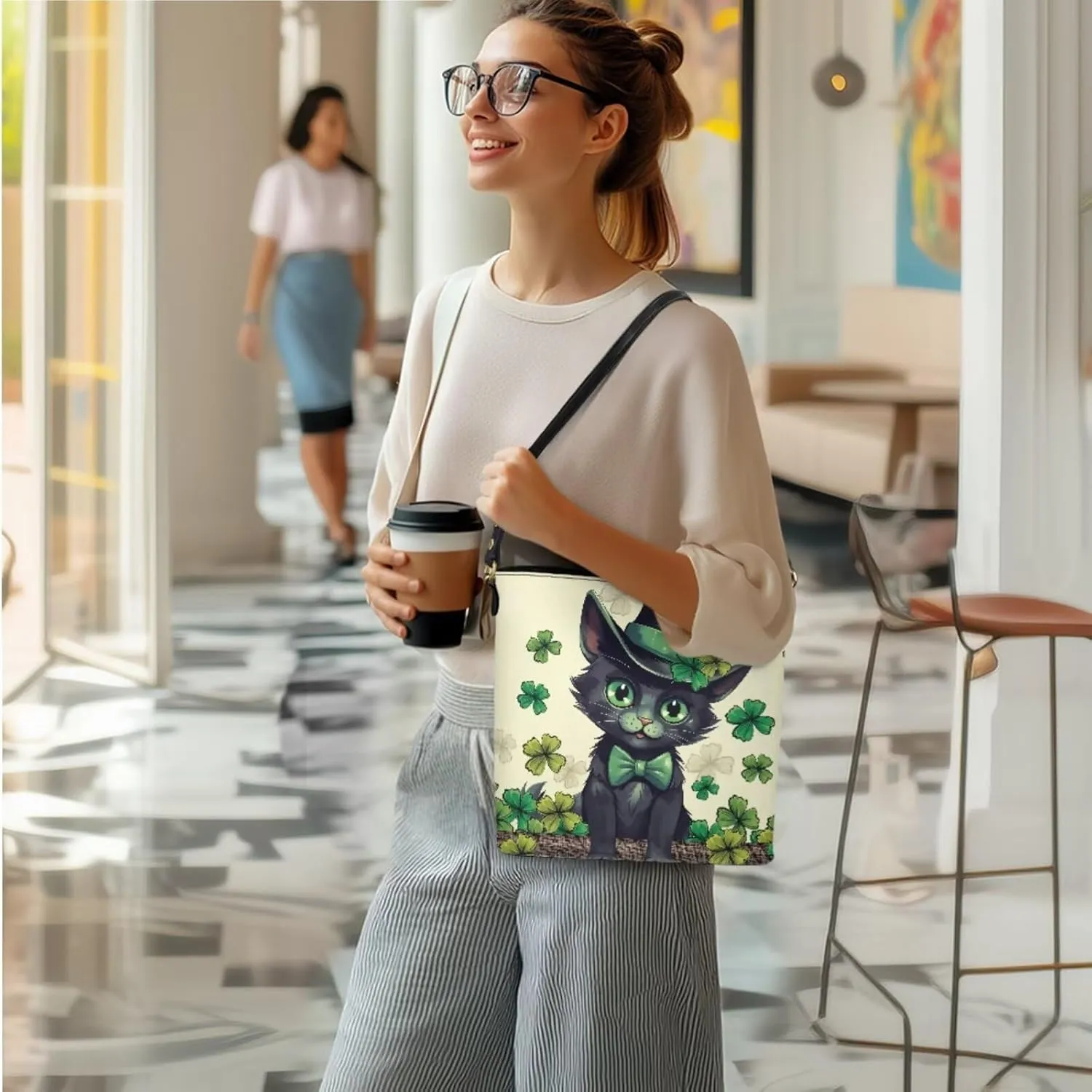 FOR U DESIGNS Purses and Handbags for Women St. Patrick's Day Tote Purse and Wallet Set Leather Crossbody Hobo Satchel Bags
