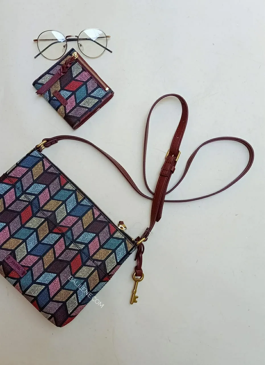 Fossil Zb7270762 Fiona Ew Crossbody Fal Multi