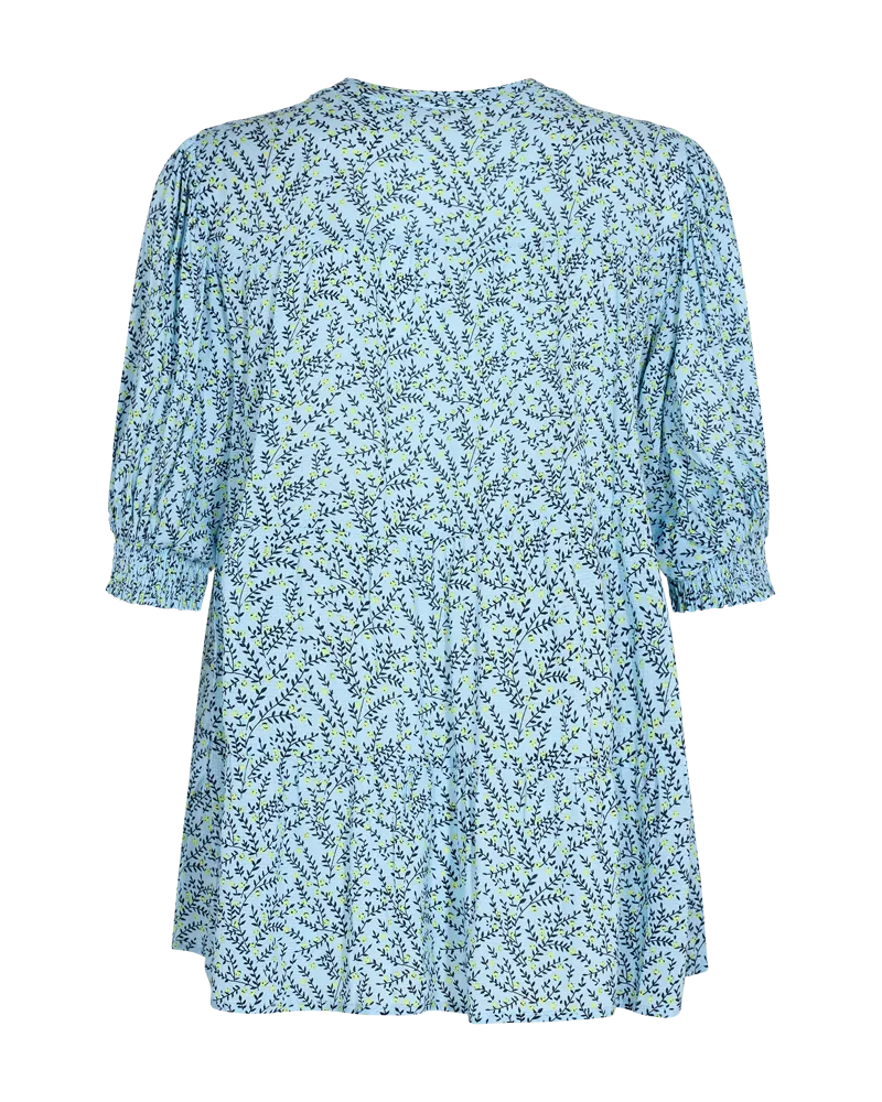 FQADNEY - BLOUSE WITH FLORAL PRINT - BLUE