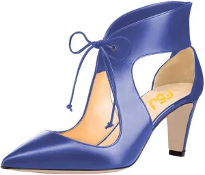 FSJ Women Stylish High Heel Pumps Lace Up Sandals Cut Out Stiletto Party Evening Dress Prom Shoe Size 4-15 M US