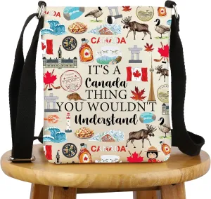 G2TUP Canada Lover Gift It's A Canada Thing Crossbody Bag Canadian Culture Travel Canada Tourism Gift