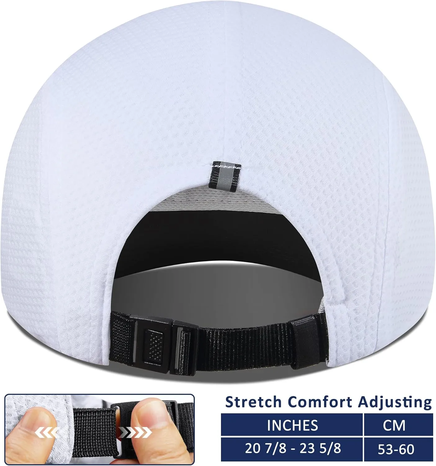 GADIEMKENSD Women's Race Day Running Cap Performance Mesh Hat - Excellent Ventilation, Lightweight, Reflective Safety