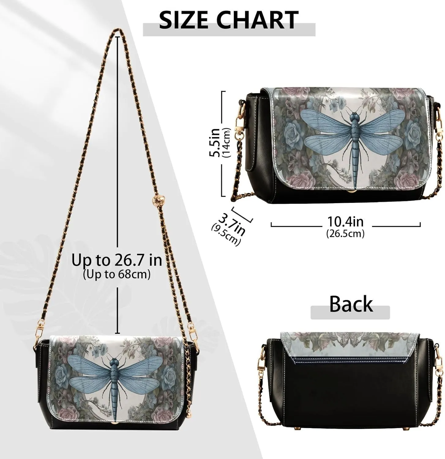 GAIGEO American Dessert Leather Shoulder Bag for Women, Shoulder Bags with Compartments, Crossbody Leather Shoulder Bag