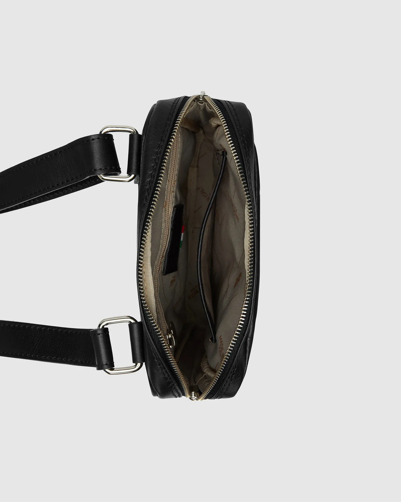 Gaius Matt Black - Leather Satchel