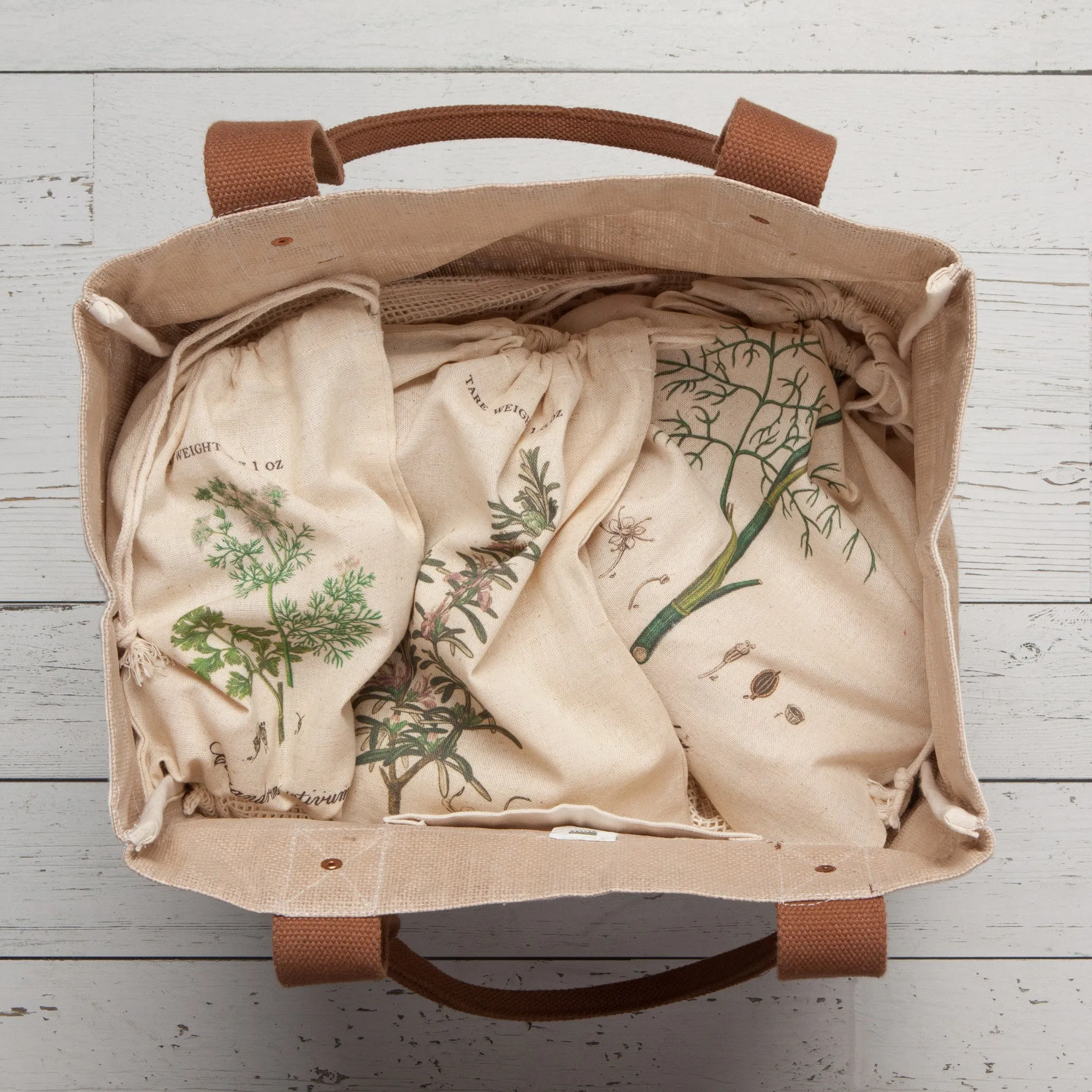 Garden Herbs Produce Bags Set of 3