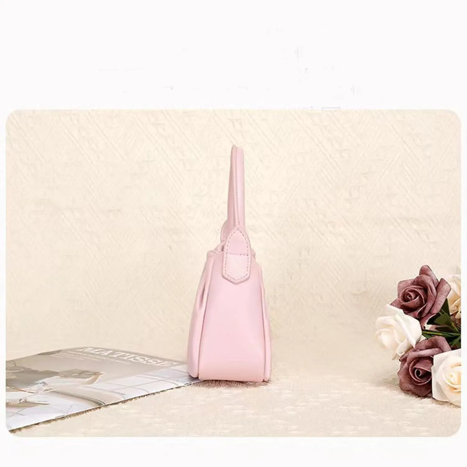 Genuine Leather Clutch Purse for Women,Soft Pleated cloud shoulder bag,vegan clutch crossbody bag with thin chain,handbag.