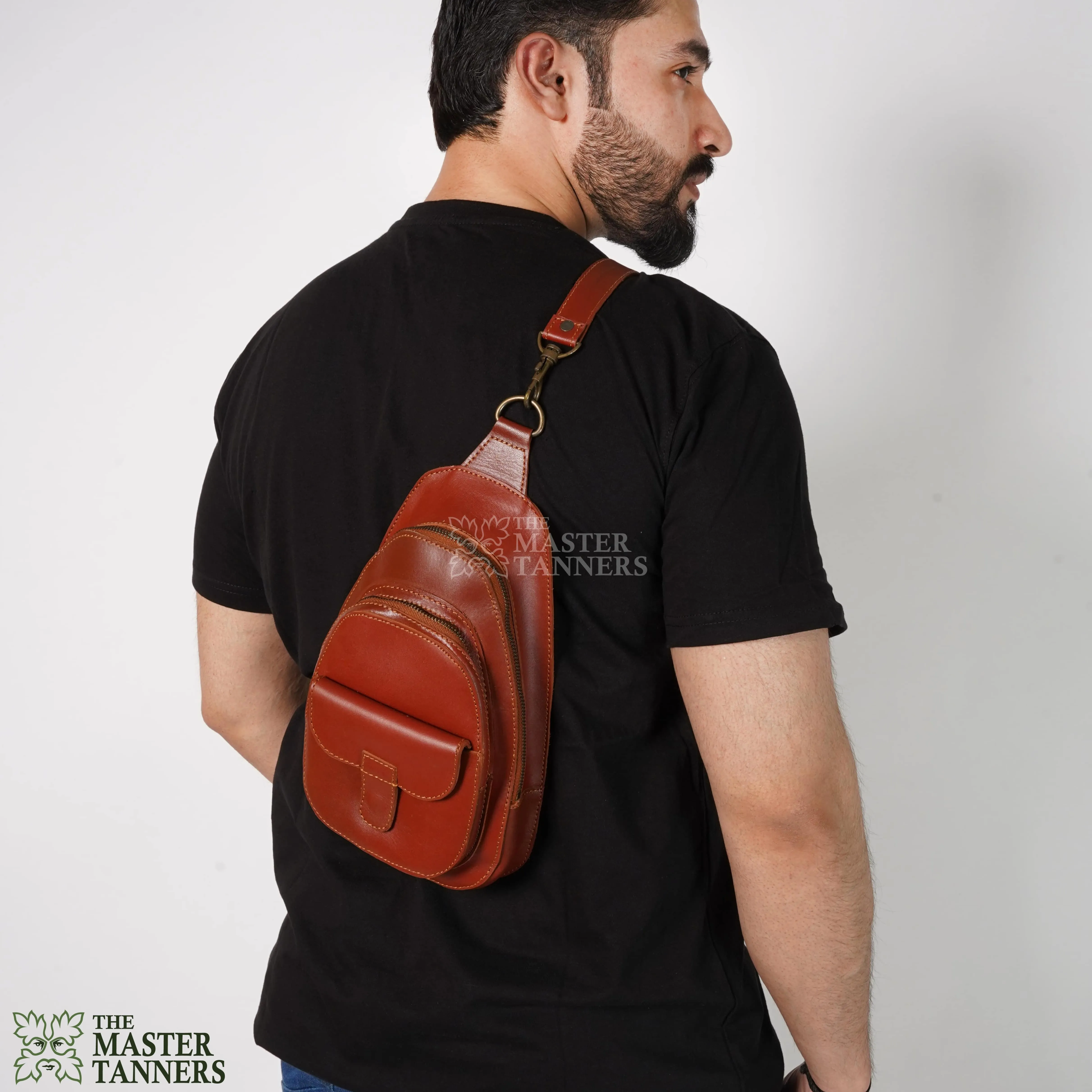 Genuine Leather Sling Bag Crossbody