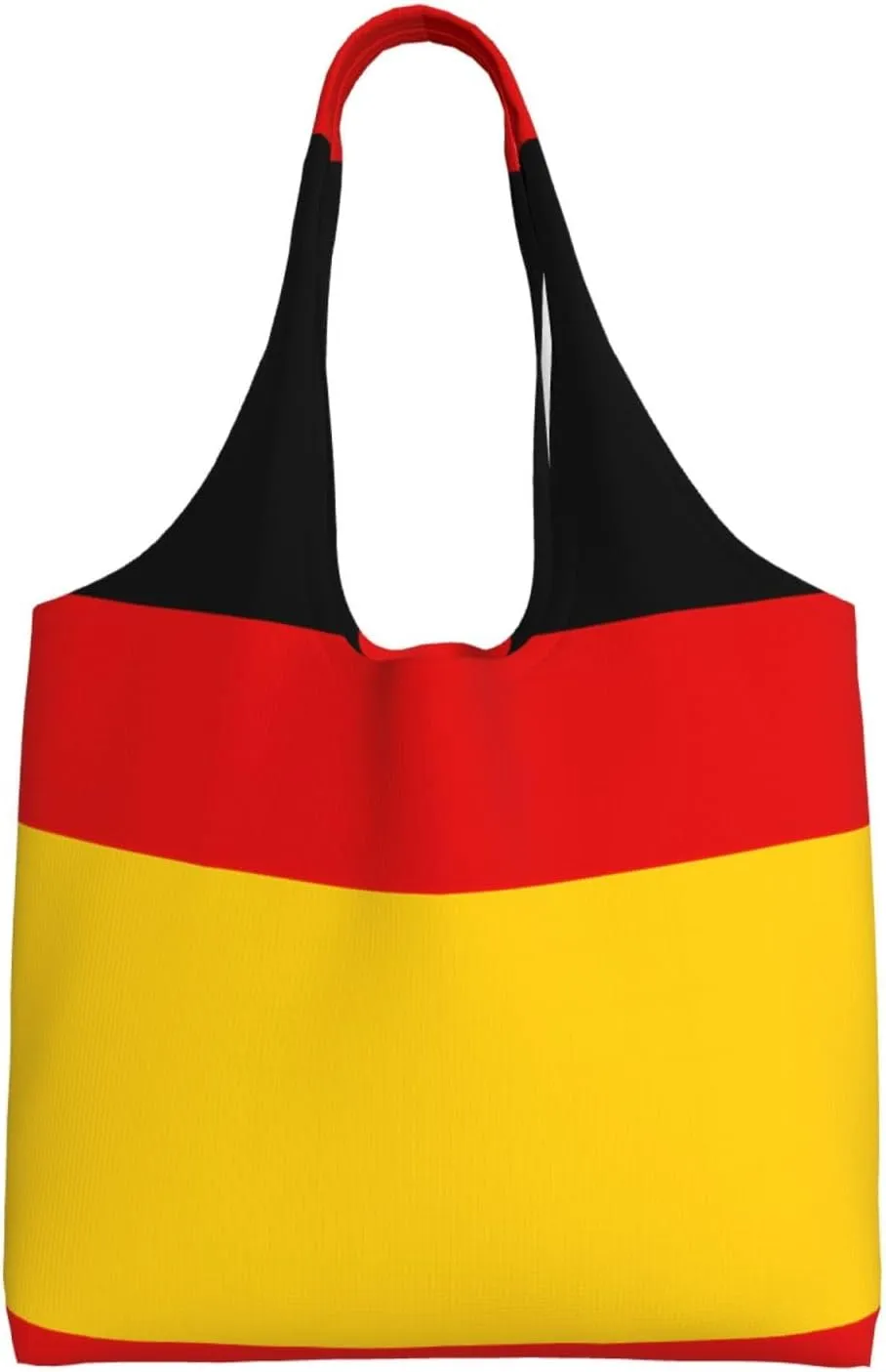 German flag Printed Single Shoulder Commuter Canvas Bag, Grocery Shopping Bag, Daily Use Canvas Bag